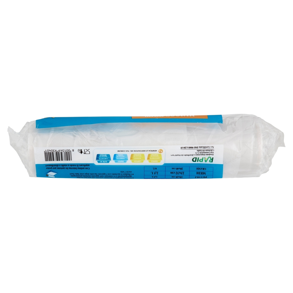Rapid Congelare Sacchetti Gelo Freezer Medi 23X32 cm 2,5 Litri 250 pz
